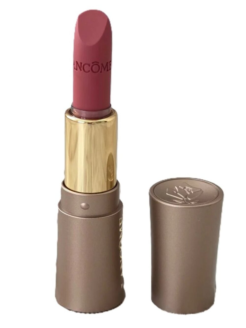 Lancome L’Absolu Rouge Intimatte Lipstick in French Tea mini travel size